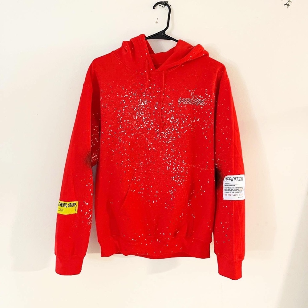 “StillYoung” Red Pull-Over Hoodie